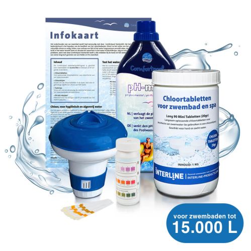 Comfortpool Chloor Starterspakket groot | Tot 15.000 liter