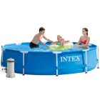 Intex zwembad rond 366 x 76 | Metal Frame met filterpomp