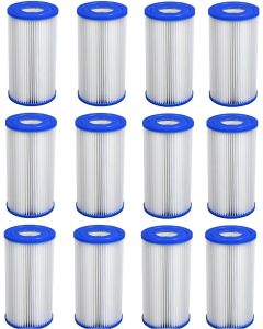 Filtercartridge A - set van 12 stuks | Voor Intex en Bestway filterpompen